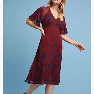 Anthropologie midi dress